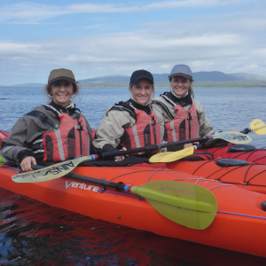 Paddlers on half day trip